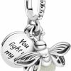 Pandora Pandora Glow-In-The-Dark Firefly Dangle Charm - Compatible Moments Bracelets - Jewelry For Women - Gift For Women - Made With Sterling Silver, With Gift Box Clearance