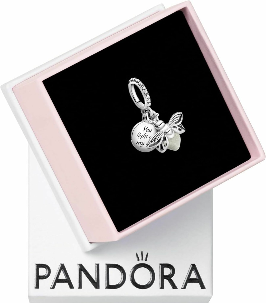 Pandora Pandora Glow-In-The-Dark Firefly Dangle Charm - Compatible Moments Bracelets - Jewelry For Women - Gift For Women - Made With Sterling Silver, With Gift Box Clearance