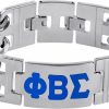 Bad Bananas Bad Bananas Bbgreek Phi Beta Sigma Official Vendor - Heavy Bracelet - Greek Letters - Sigmas - Fraternity Paraphernalia Hot