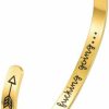 Jude Jewelers Jude Jewelers Stainless Steel Keep Going Inspirational Mantra Statment Cocktail Party Graduation Sports Bangle Bracelet Best