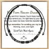 VBWEOI Vbweoi Hug From Heaven Morse Code Bracelet, Until We Meet Again Morse Code Bracelet, Inspirational Bracelets For Women And Man With Black Hematite Beads Hot