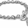 Dankadi Dankadi New Products Women'S 925 Sterling Silver Bracelet Fine Jewelry Shining Heart Bracelet 6-7-8 Inch Solid Silver Accessories Birthday Party Gift New