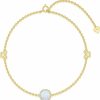 YDD Ydd 14K Solid Gold Butterfly Bracelet For Women Opal Butterfly Bracelets For Women Gold Opal Bracelet Opal Jewelry Gift For Her 6.5''-8.5'' New