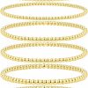 Gokeey Gokeey Gold Bead Bracelet For Women, 14K Real Gold Plated Stackable Beaded Ball Bracelets For Women Trendy, Hypoallergenic Layered Stack Bracelet Set Pack Minimalist Gold Jewelry For Teen Girls Gifts Online