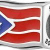 Bolenvi Flags Travel Country 925 Sterling Silver Charm Bead For Pandora & Similar Charm Bracelets Or Necklaces Wholesale