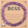 Pingyongchang Boss Day Gifts For Her Lady Bracelets Gift Ideas For Women Thank You Bracelet Gift For Female Happy Boss Coworker The Office Gifts Leaving Going Away Gift Retirement Present For Men Wholesale