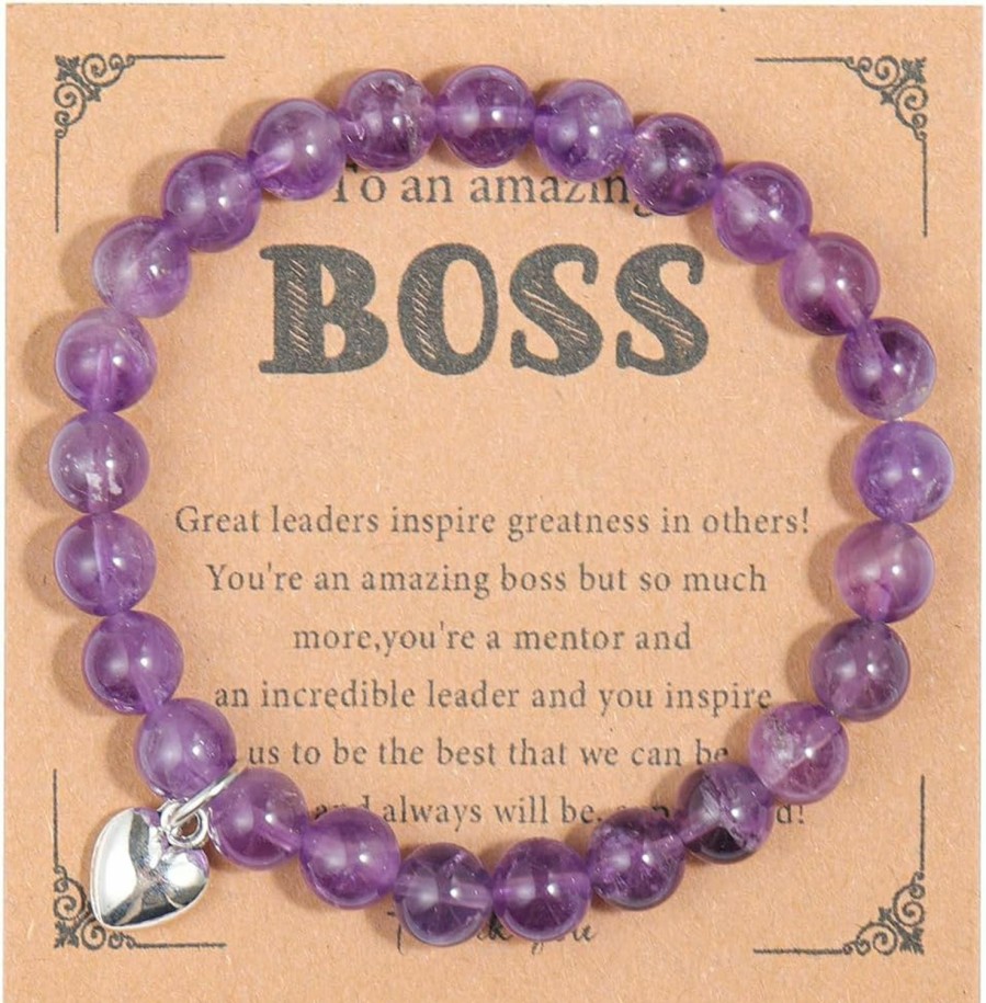 Pingyongchang Boss Day Gifts For Her Lady Bracelets Gift Ideas For Women Thank You Bracelet Gift For Female Happy Boss Coworker The Office Gifts Leaving Going Away Gift Retirement Present For Men Wholesale