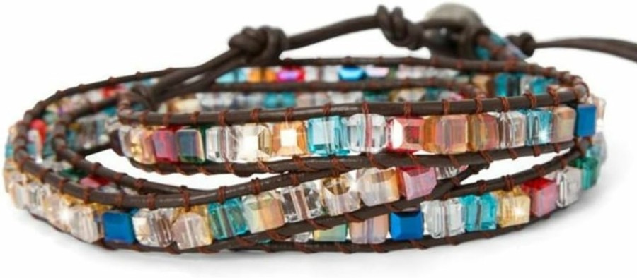 SPUNKYsoul Spunkysoul New! Dazzling Handmade Leather Wrap Bracelet Collection Hot