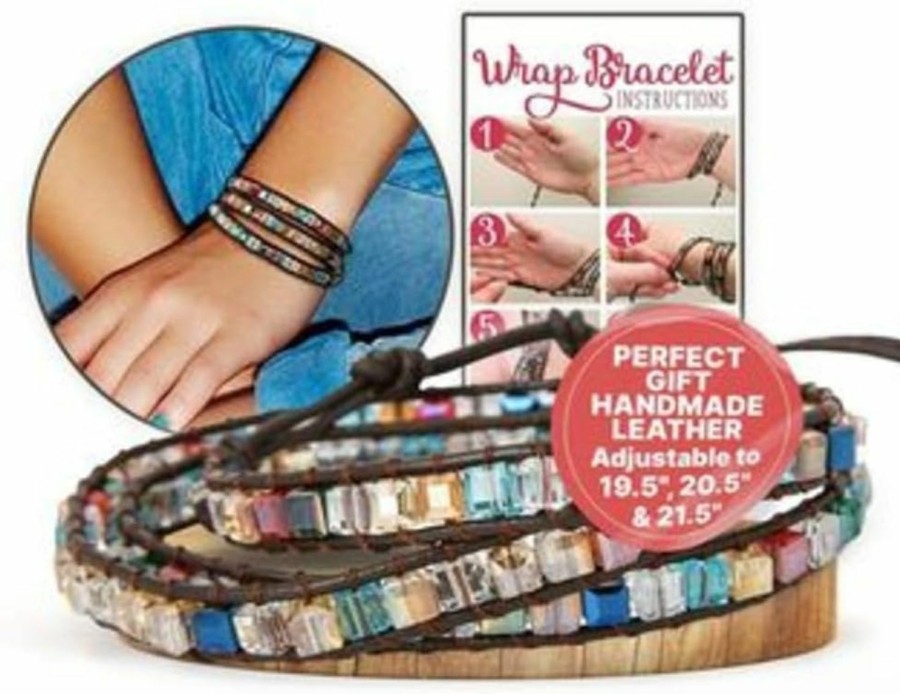 SPUNKYsoul Spunkysoul New! Dazzling Handmade Leather Wrap Bracelet Collection Hot