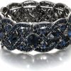 EVER FAITH Ever Faith Austrian Crystal Costume Jewelry Art Deco Elastic Stretch Bracelet Online