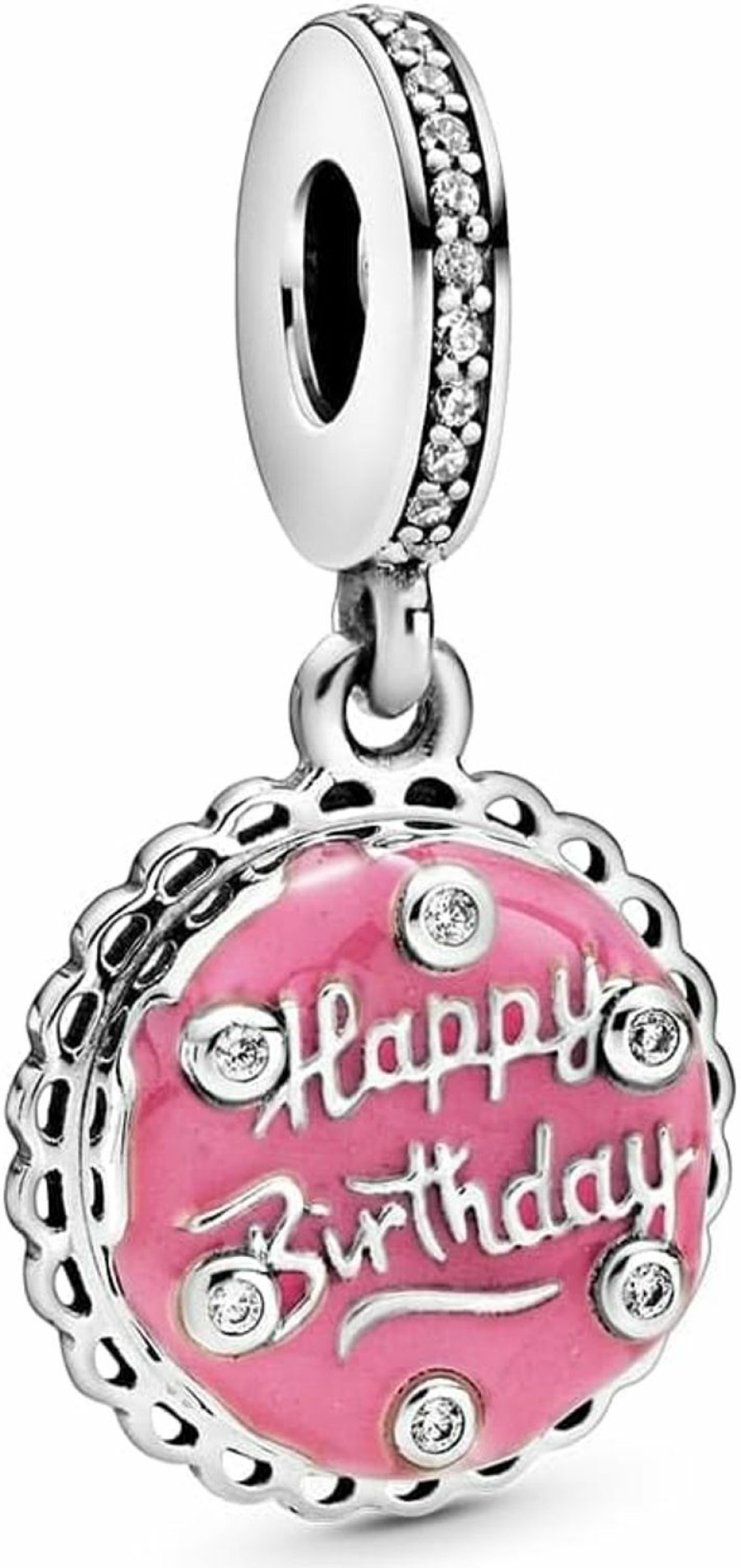 Pandora Pandora Jewelry Pink Birthday Cake Dangle Charm New