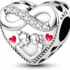 Parmuz Parmuz 925 Sterling Silver Charms For Charm Bracelet Necklace Mom Heart Love Dangle Charm Beads For Women Mother Grandmother Mother'S Day Gift Wholesale