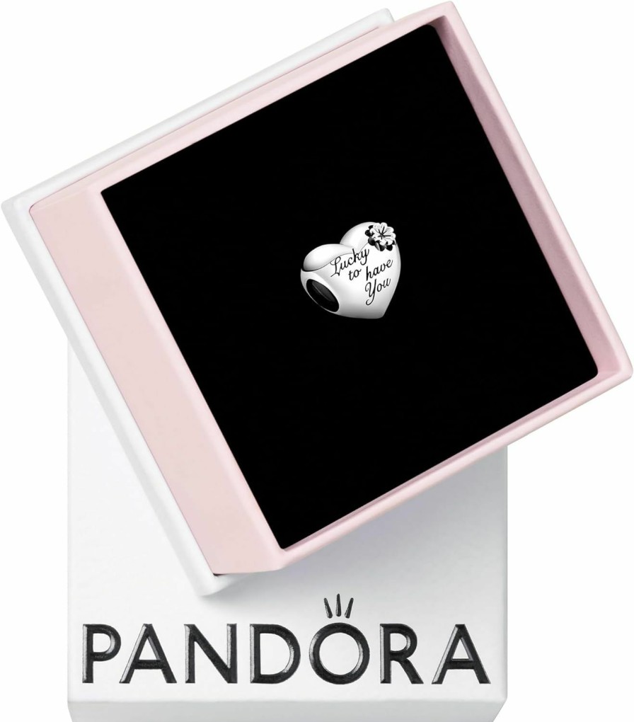 Pandora Pandora Lucky To Have You, Mom Charm - Compatible Moments Bracelets - Jewelry For Women - Mother'S Day Gift - Made With Sterling Silver - With Gift Box Wholesale