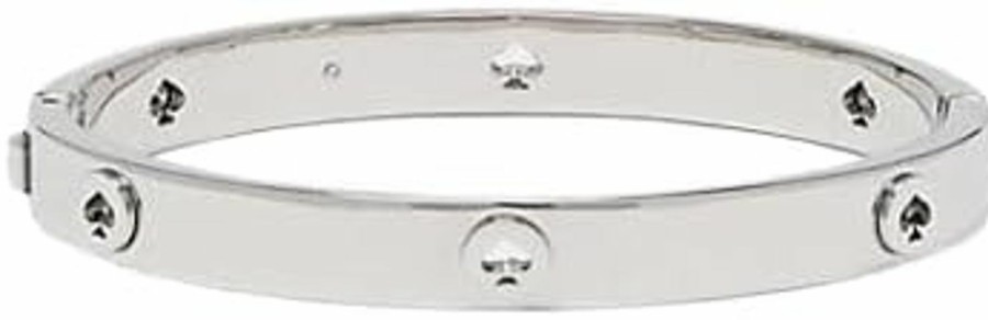 Kate Spade New York Kate Spade Ny Spot The Spade Studded Bangle Bracelet Jewelry Silver Tone Ke759 Hot