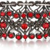 BriLove Brilove Women'S Wedding Bridal Crystal Cluster Tennis Stretch Bracelet Online