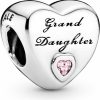 Pandora Pandora Jewelry Granddaughter'S Love Charm - Compatible Moments - Sterling Silver Charm With Cubic Zirconia - Mother'S Day Gift Clearance