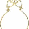 FindingKing Findingking 14K Gold Double Heart Charm Holder Wholesale