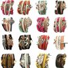 OUR SUPER DEALS Our Super Deals Wholesale 16Pcs Vintage Multilayer Multicolor Woven Leather Alloy Owl Braided Infinity Bracelets New