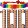 Highergo Highergo 100 Pack Rainbow Lgbt Pride Bracelet Handmade Braided Friendship String Bracelet Adjustable Lgbtq Gifts Gay Pride Bracelet Pride Wristband Lesbian Pride Jewelry For Women Men Supplies Online