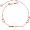 EVER FAITH Ever Faith Cross Bracelet 925 Sterling Silver Religious Classic Heart Infinity Charm Cross Bracelets Adjustable Chain Birthday/Mothers Day/Valentines Day/Christmas Jewelry Gift For Women Best