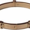 Tory Burch Tory Burch 145434 Tory Gold Tone Classic Logo Women'S Bangle Bracelet Clearance