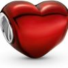 Pandora Pandora Metallic Red Heart Charm Wholesale