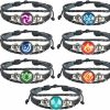 UTIEHD Utiehd Genshin Impact Bracelet 7 Pack, Animne Element Luminous Bracelets Glow In Dark, God'S Eye Time Gem Bracelet Of Fire, Ice, Wind, Grass, Rock, Thunder, Water Clearance