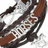 Yabber Yabber Horse Love Forever & Ever Infinity Bracelet - Leather Wrap Clearance