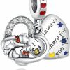 Oomibo Oomibo 925 Sterling Silver Charms For Bracelets Beads Pendant Birthday Day Gifts For Women 3Pcs/Set Online