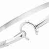 Ritastephens Ritastephens Sterling Silver Horseshoe Bangle Cuff Bracelet 7.5 Inches Wholesale