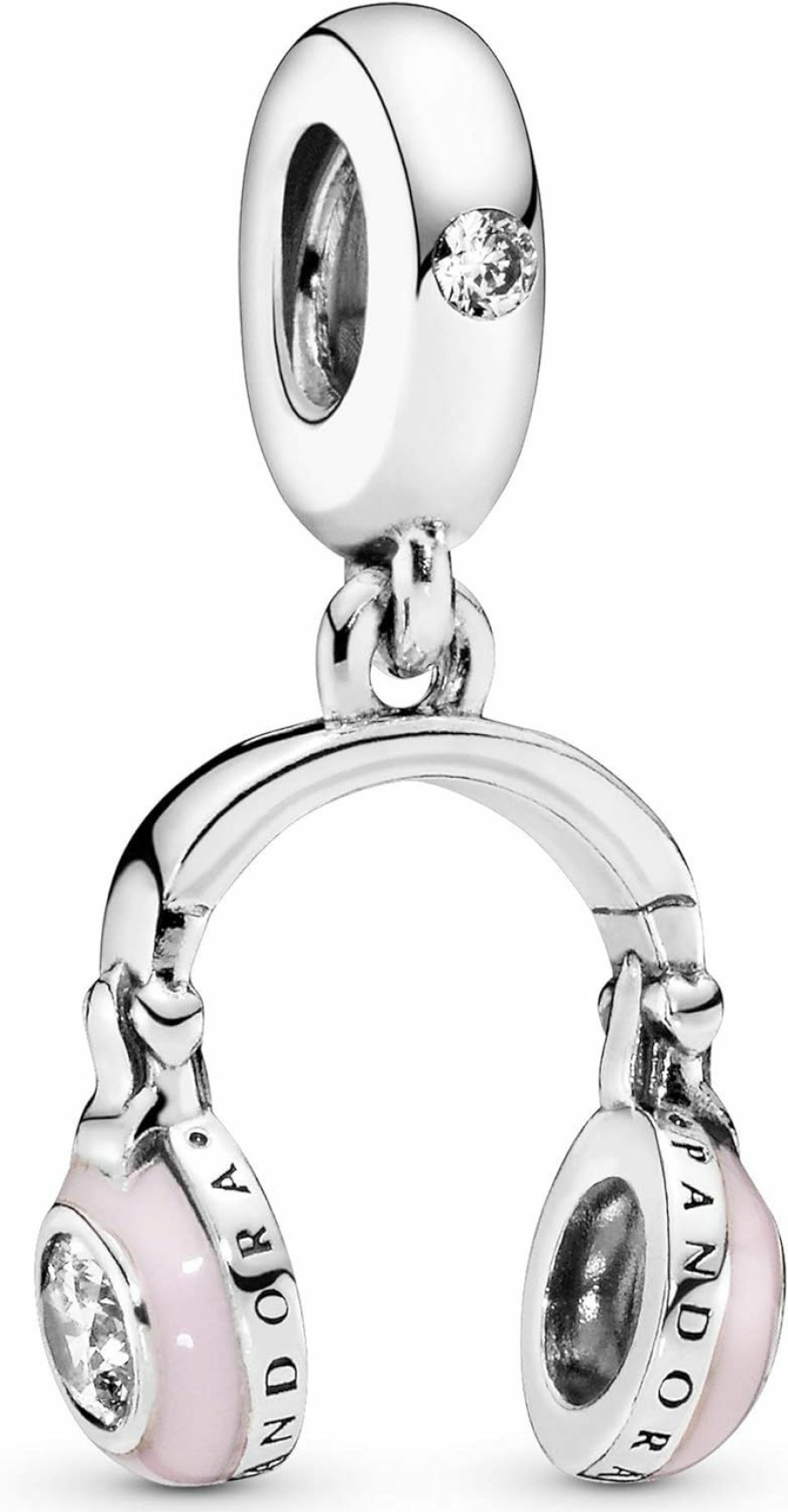 Pandora Pandora Jewelry Headphones Dangle Cubic Zirconia Charm In Sterling Silver Hot