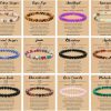 BOMAIL Bomail 12Pcs 6Mm Gemstones Beaded Bracelet For Women Healing Crystal Stone Bracelets Round Beads Semi-Precious Stretch Bracelet Set Uni Jewelry Gifts Wholesale