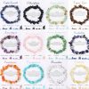 SONNYX Sonnyx 12 Pcs Healing Crystals Chip Bracelets Set For Women Natural Gemstone Bracelets Colorful Gravel Bead Bracelets Irregular Chips Beads Bracelet Reiki Stretch Beaded Bracelets Jewelry Gifts New