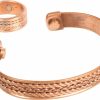 Touchstone Touchstone Indian Hand Crafted Healing Copper Bracelet And Matching Finger Ring Chakra Jewelry Cuff For Women And Men. Online