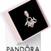 Pandora Pandora Family Letters Dangle Charm Bracelet Charm Moments Bracelets - Stunning Women'S Jewelry - Gift For Women - Made Rose, Sterling Silver & Cubic Zirconia, With Gift Box Hot