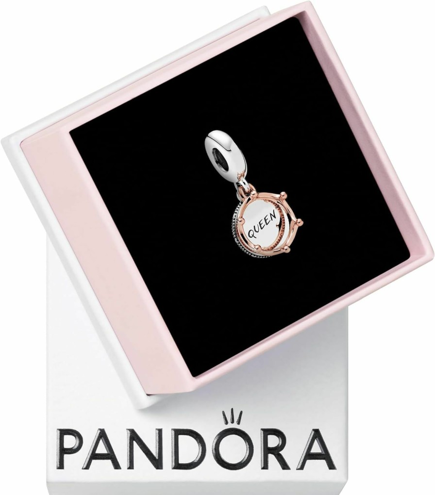 Pandora Pandora Queen & Regal Crown Dangle Charm Bracelet Charm Moments Bracelets - Stunning Women'S Jewelry - Gift For Women In Your Life - Made Rose & Sterling Silver Best