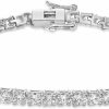 Lavari Jewelers Lavari Jewelers 3 To 6 Carat Lab Grown Diamond Tennis Bracelet For Women In 925 Sterling Silver 7.25 Inches Long (G-H, Vs2-Si1, Cttw) Box With Tongue And Safety Online