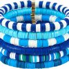 Ornaland Ornaland Heishi Surfer Bracelets Set Polymer Clay Heishi Beads Stretch Bracelets Bohemia Summer Beach Jewelry For Women Best