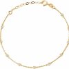 GELIN Gelin Diamond Bezel Station Bracelet In 14K Solid Gold Hot