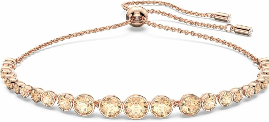 SWAROVSKI Swarovski Emily Tennis Bracelet Jewelry Collection, Clear Crystals, Blue Crystals, Pink Crystals (Amazon Exclusive) Online