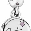 Pandora Pandora Jewelry Forever Sisters Dangle Cubic Zirconia Charm In Sterling Silver Clearance