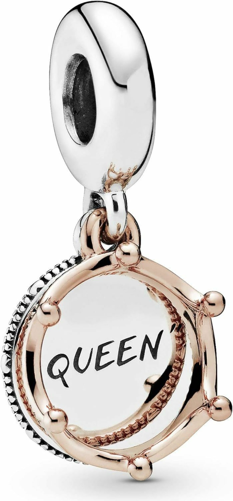 Pandora Pandora Jewelry Queen & Regal Crown Dangle Charm - Queen Jewelry Charm For Pandora Charm Bracelets - Perfect For Holiday, Anniversary, Or Birthday Gift - Two Tone, No Box Online