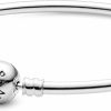 Pandora Pandora Sterling Silver Bangle Bracelet, 8.3 In Clearance