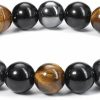 Jovivi Jovivi Hematite Black Obsidian Tiger Eye Stone Bracelets For Men Women 10Mm Natural Round Gemstone Beads Beaded Healing Crystal Bracelet For Protection, Good Luck Online