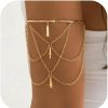 Jovono Jovono Boho Arm Cuff Layered Bar Pendant Arm Bracelet Tassel Upper Armband Open Cuff Dainty Arm Jewelry For Women And Girls(1Pcs) Wholesale