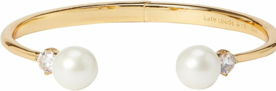 Kate Spade New York Kate Spade Pearls Of Wisdom Open Hinged Bangle Bracelet Clearance