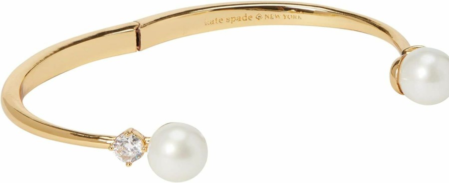 Kate Spade New York Kate Spade Pearls Of Wisdom Open Hinged Bangle Bracelet Clearance