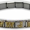 Fablinks Fablinks Italian Charm Bracelet, 316 Stainless Steel Nomination Bracelets For Women, Starter Modular D Linq Jewelry Charms For Men Wholesale