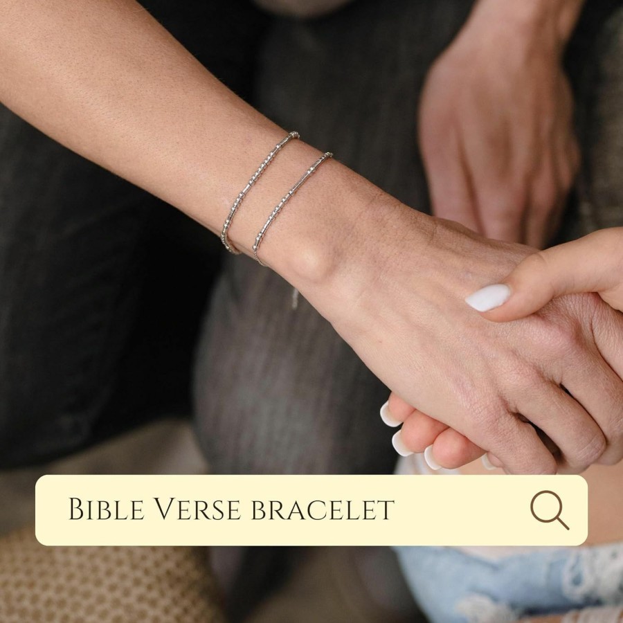 Loved Creations Christian Bracelets For Women - Bible Verse Bracelets Inspirational Gifts For Women Best