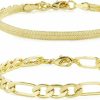 Badu Gold Bracelets For Women Girls 14K Gold Plated Dainty Link Paperclip Choker Bracelet Stack Gold Small Ball Beads Bracelets Adjustable Layered Metal Link Bracelet New